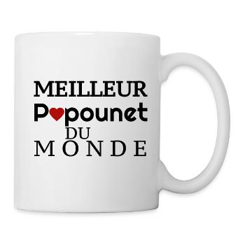 Meilleur Papounet du Monde! - Mug blanc - blanc - Droite