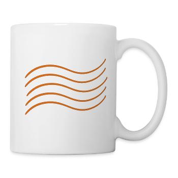 Element water, air, fire. Waves. Staff - Mug - white - Right