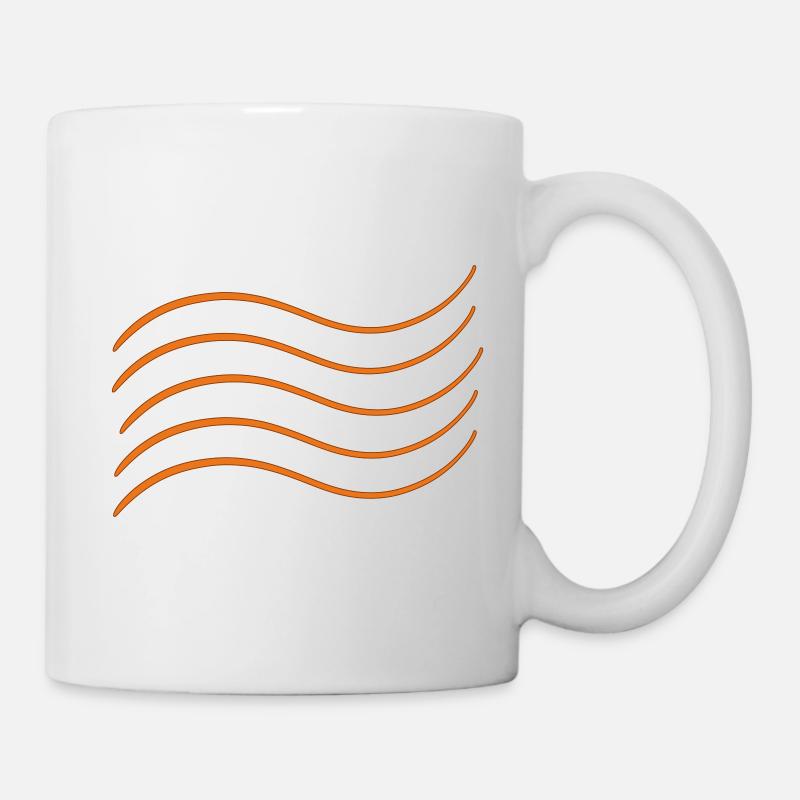Element water, air, fire. Waves. Staff - Mug - white