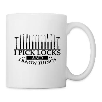 Lockpicking Lock Picking Unlock Service Designs - Mug - white - Right