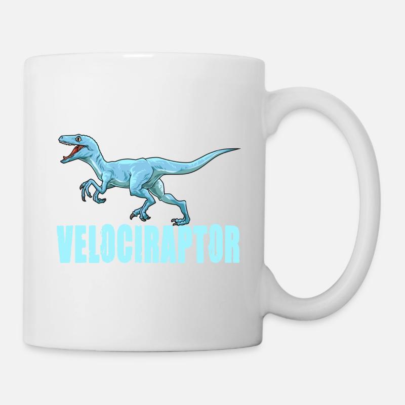 Dinosaurier Velociraptor Raptor Dino - Tasse - Weiß