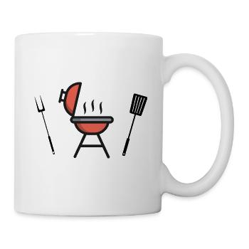 Grill Barbecue Season Icon - Mug - white - Right