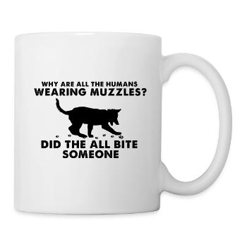 Design Deutscher Schäferhund Polizei Design - Tasse - Weiß - Rechts
