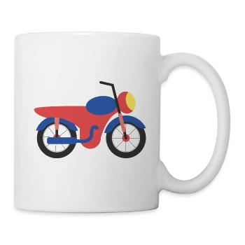 Motorcycle with motif Baby Boy Girl Vector - Mug - white - Right