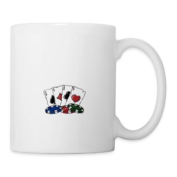 Time is of the Bubble Casino Poker Gambling Poker - Tasse - Weiß - Rechts