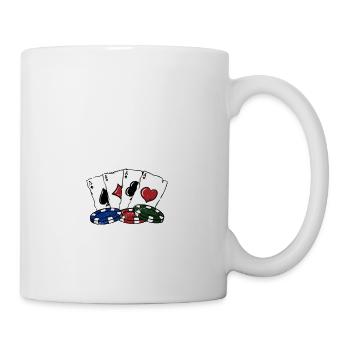 Ne soufflez pas la bulle Gambler Poker Gambling - Mug blanc - blanc - Droite