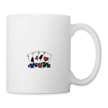 Be Brave Fill a Flush Poker Gambler Poker Player - Mug - white - Right