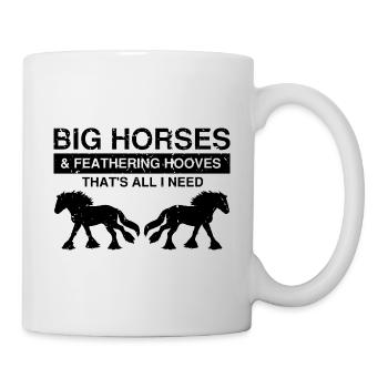 Conception Clydesdale pour clydesdale Riders - Mug blanc - blanc - Droite