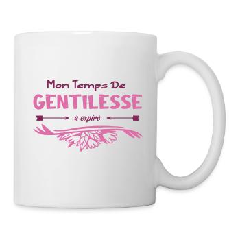 Mon temps de gentillesse a expiré - Mug blanc - blanc - Droite