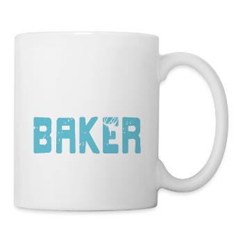 T-shirt rétro BAKER Cool Baking Baker Designs - Mug blanc - blanc - Droite