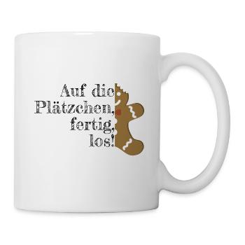 Plätzchen Weihnachtsplätzchen Weihnachten - Tasse - Weiß - Rechts
