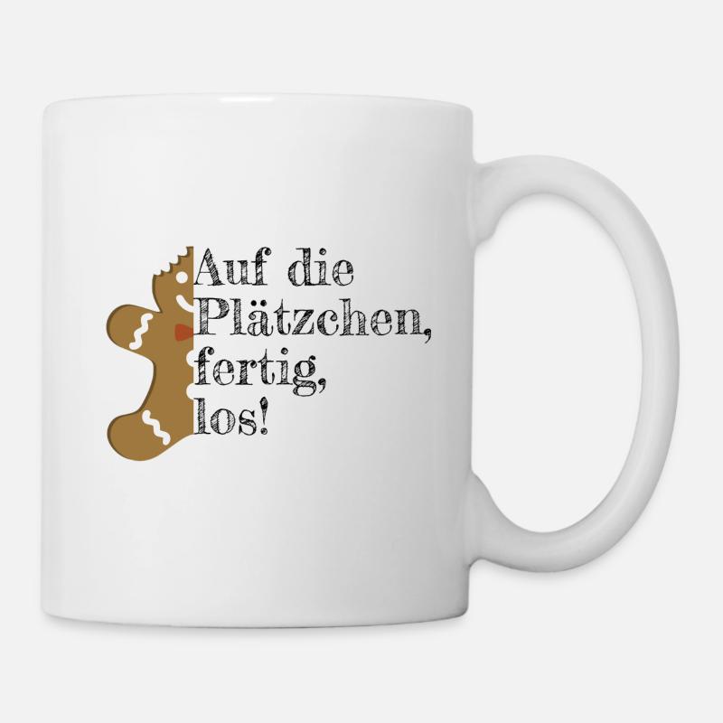 Weihnachten Plätzchen backen - Tasse - Weiß