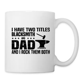 Blacksmith Gifts | Forge Father's Day Papa Anvil - Mug - white - Right