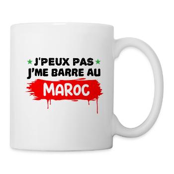 J'peux pas j'me barre au Maroc - Mug blanc - blanc - Droite