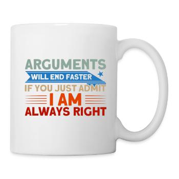 Irony Sarcasm Sarcastic gift - Mug - white - Right