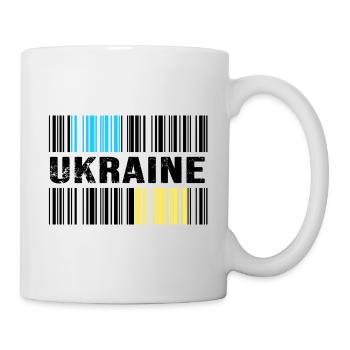 UKRAINE barcode-ukraine slava ukraini - Mug - white - Right