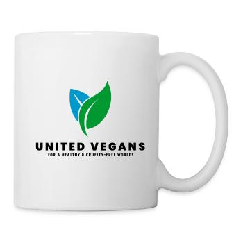UNITED VEGANS - Marque officielle (noir) - Mug blanc - blanc - Droite