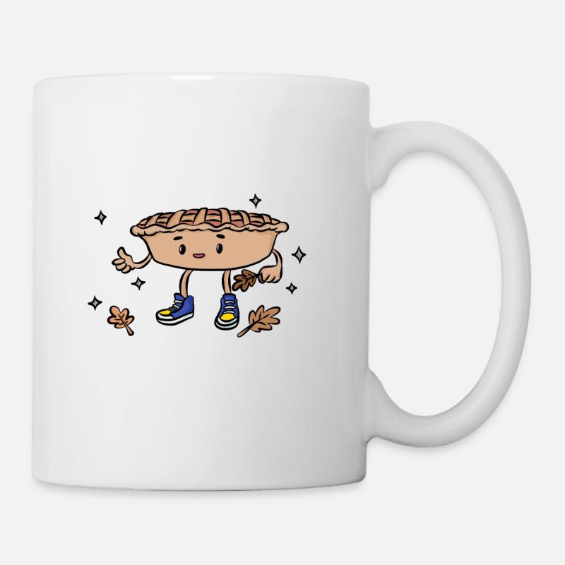 Apfelkuchen - Tasse - Weiß