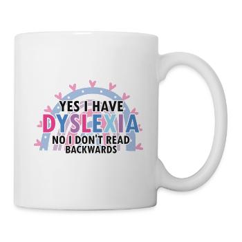 Legasthenie Bewusstsein und Legasthenie Lehrer - Tasse - Weiß - Rechts