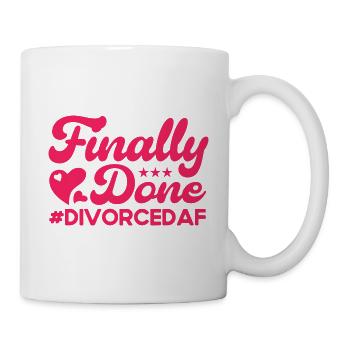 Scheidung Ex Partner Auflösung der Ehe Geschenk - Tasse - Weiß - Rechts
