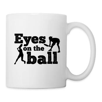 Tennisplatz Spruch Für Tennis - Tasse - Weiß - Rechts