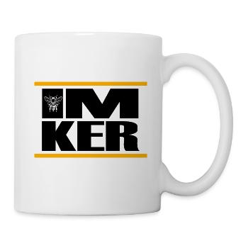 Hobbyimker Imker Bienenvolk macht Honig Imkerei - Tasse - Weiß - Rechts