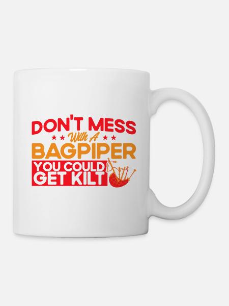 Dudelsäcke Schottische Dudelsäcke Dudelsackspieler - Tasse - Weiß