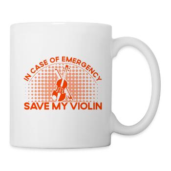 Violin playing violin violin player gift - Mug - white - Right
