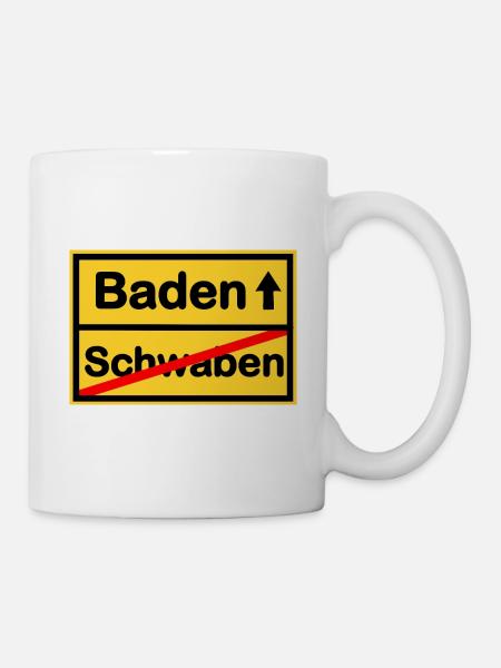 Richtung Baden - Tasse - Weiß