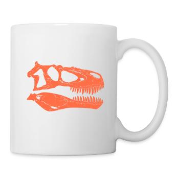 Daspletosaurus Fossilschädel - Tasse - Weiß - Rechts