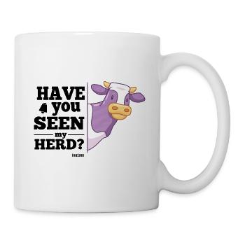 Troupeau de vaches Famille Amis Agriculteur Berger - Mug blanc - blanc - Droite