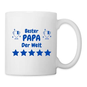 Bester Papa der Wet - Tasse - Weiß - Rechts