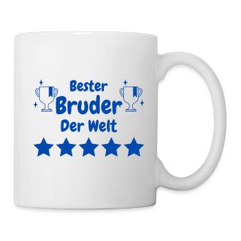 Bester Bruder der Welt - Tasse - Weiß - Rechts