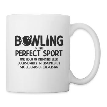 Bowling - Tasse - Weiß - Rechts