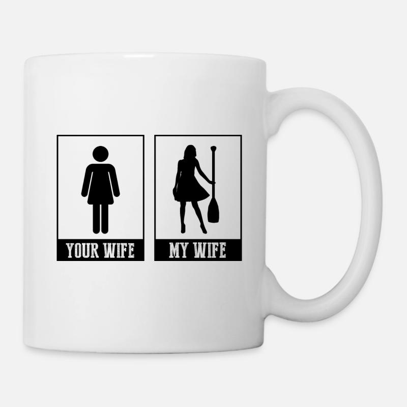 Drachenbootrennen Theme für Drachenbootfahren - Tasse - Weiß