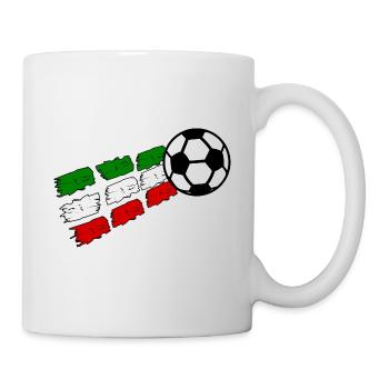 Fußball Macht Italien - Tasse - Weiß - Rechts