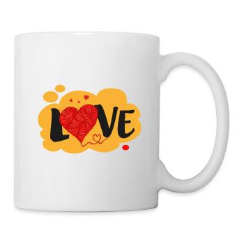LOVE wool - Tasse - Weiß - Rechts