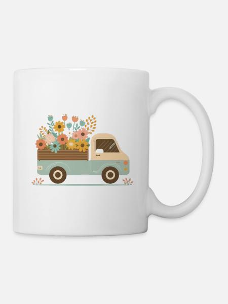 PickUp a flower 1 - Tasse - Weiß