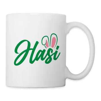 Hasi - süße Häschenohren | Farben änderbar - Tasse - Weiß - Rechts
