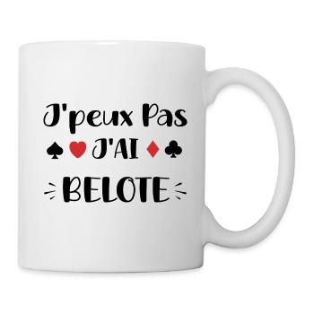 belote - Mug blanc - blanc - Droite