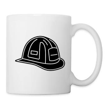 Firefighter's helmet - Mug - white - Right