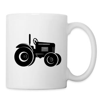 Traktor - Tasse - Weiß - Rechts