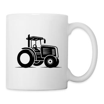 Traktor - Tasse - Weiß - Rechts