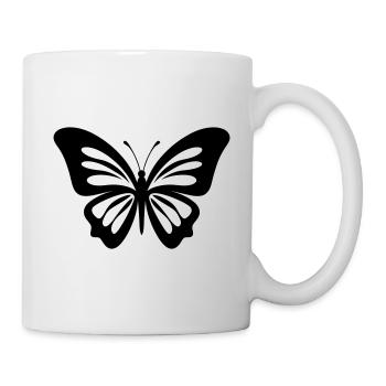 Papillon - Mug blanc - blanc - Droite