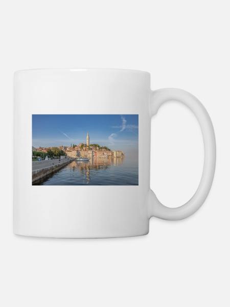 Rovinj in the morning light - Mug - white