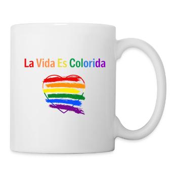 La Vida es colorida - Tasse - Weiß - Rechts