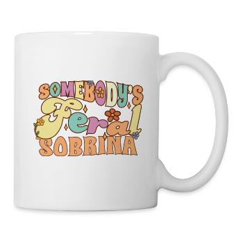 Jeu de mots de la famille de la nièce espagnole Sobrina sauvage de quelqu’un - Mug blanc - blanc - Droite