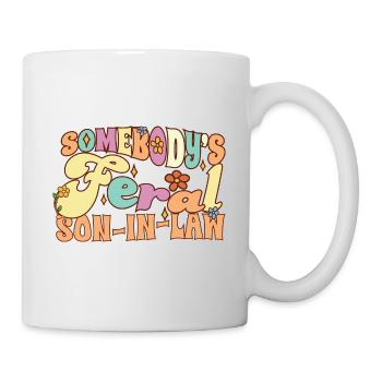 Le jeu de mots de mariage drôle du gendre sauvage de quelqu’un - Mug blanc - blanc - Droite