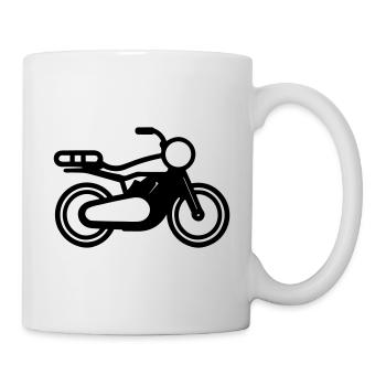 Motorrad - Tasse - Weiß - Rechts