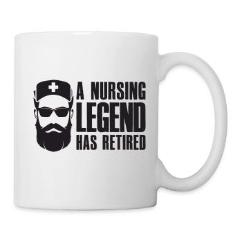 A Nursing Legend Has Retired - Krankenschwester - Tasse - Weiß - Rechts